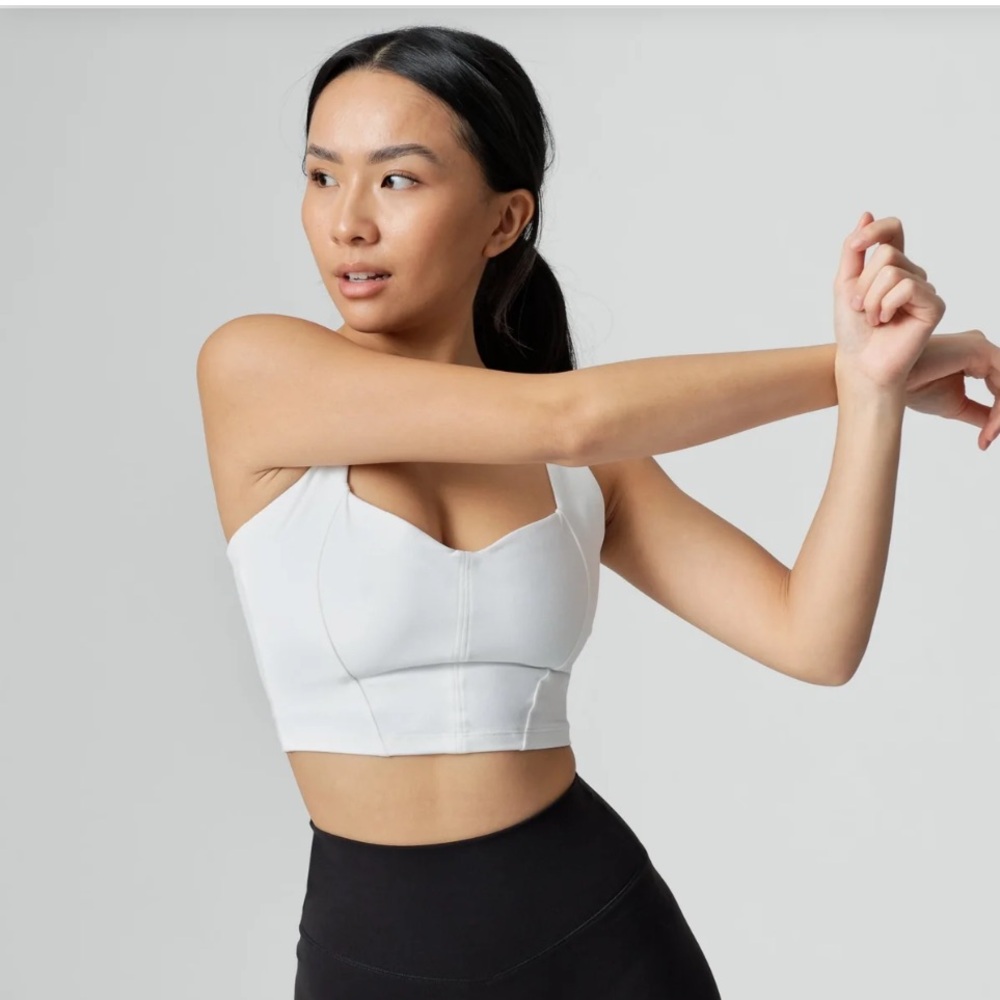 NWT BuffBunny White Covet Crop Top